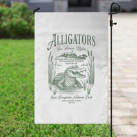 Alligators for Human Rights Garden Flag Save Everglades Alcatraz - Wonder Print Shop