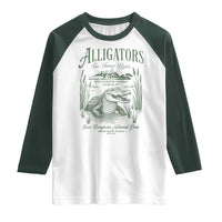 Alligators for Human Rights Raglan Shirt Save Everglades Alcatraz - Wonder Print Shop