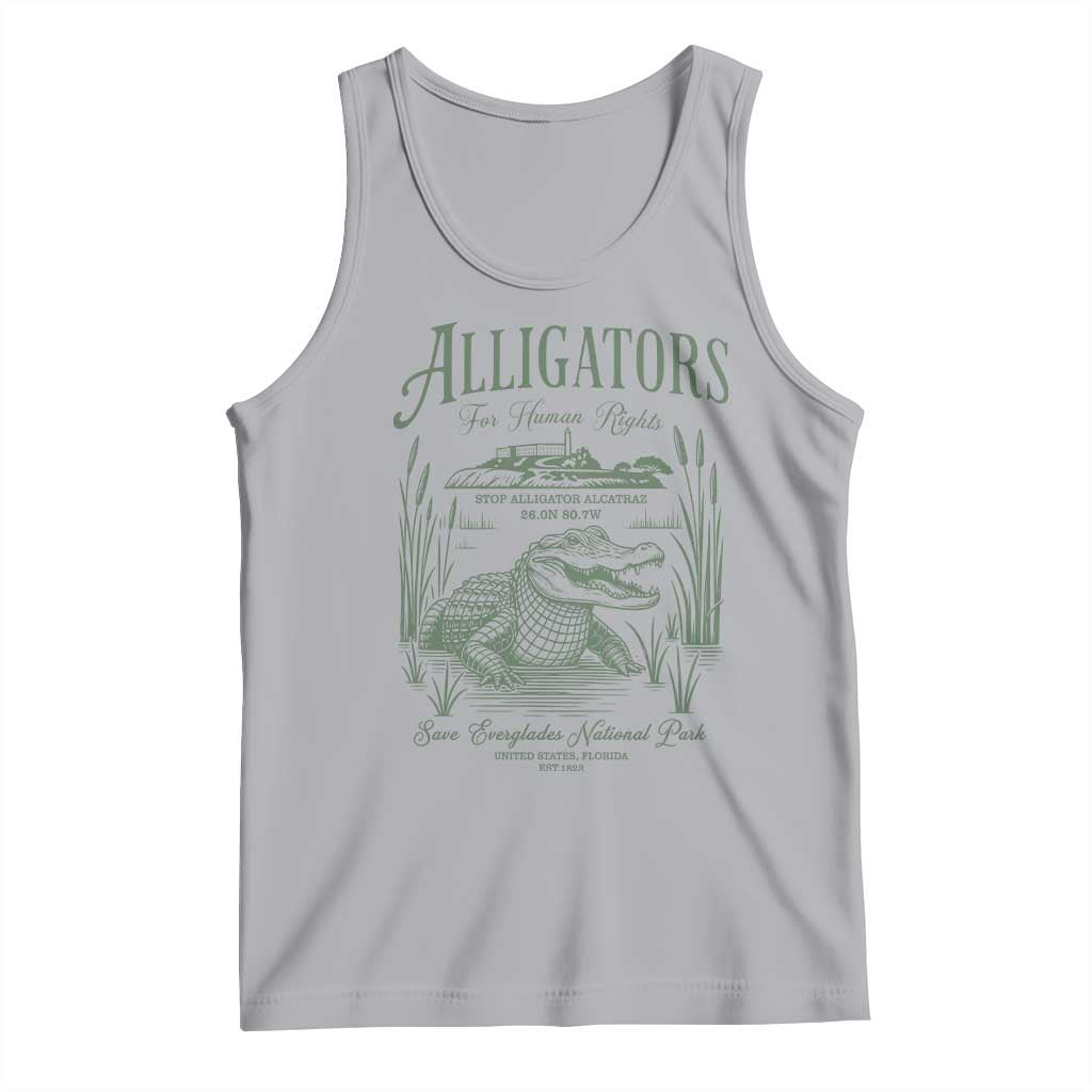Alligators for Human Rights Tank Top Save Everglades Alcatraz - Wonder Print Shop
