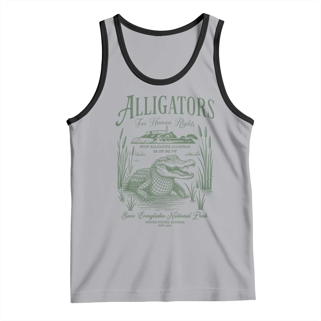 Alligators for Human Rights Tank Top Save Everglades Alcatraz - Wonder Print Shop