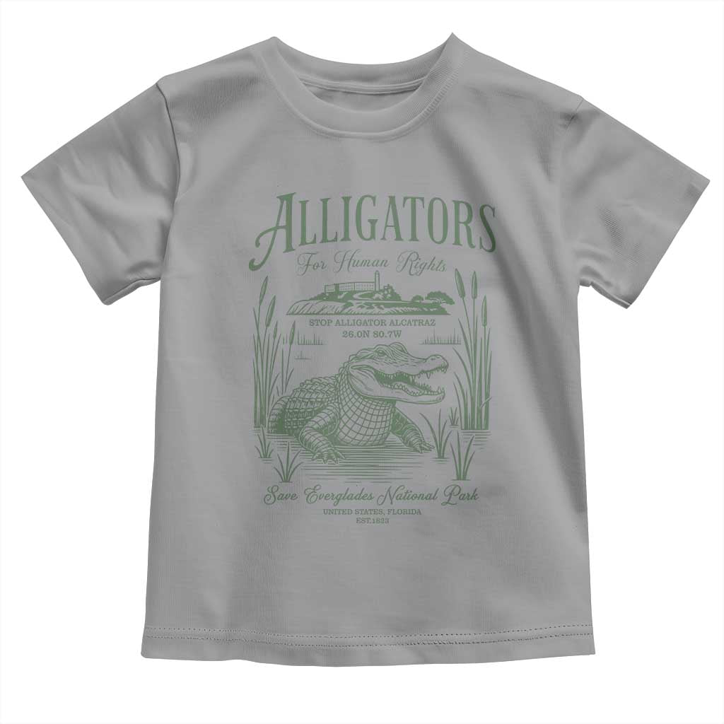 Alligators for Human Rights Toddler T Shirt Save Everglades Alcatraz - Wonder Print Shop