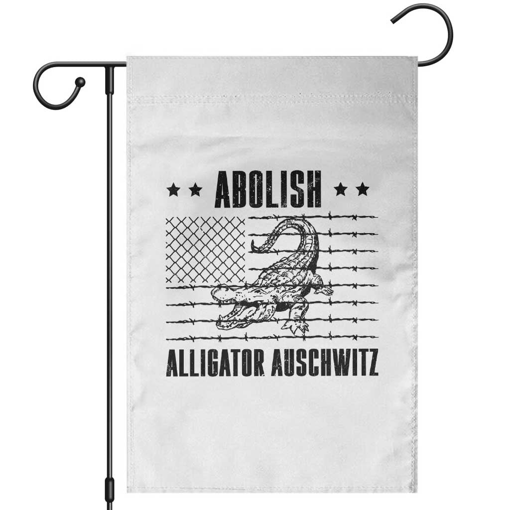 Abolish Alligator Prison Garden Flag Stop Alcatraz Sace Everglades - Wonder Print Shop