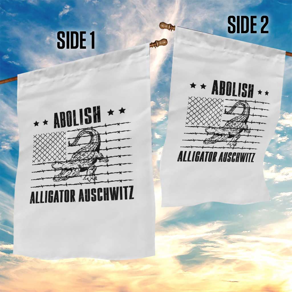 Abolish Alligator Prison Garden Flag Stop Alcatraz Sace Everglades - Wonder Print Shop