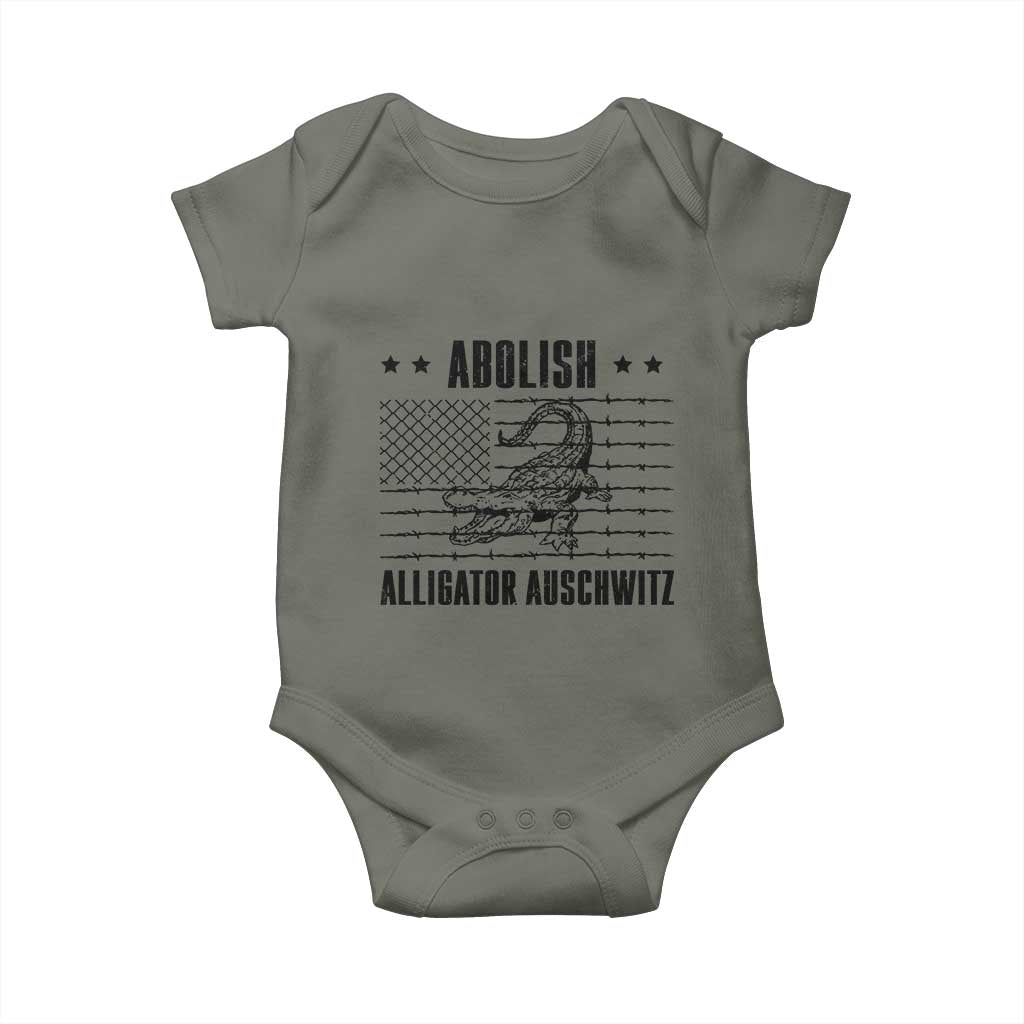 Abolish Alligator Prison Baby Onesie Stop Alcatraz Sace Everglades - Wonder Print Shop