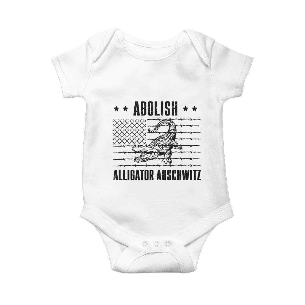 Abolish Alligator Prison Baby Onesie Stop Alcatraz Sace Everglades - Wonder Print Shop