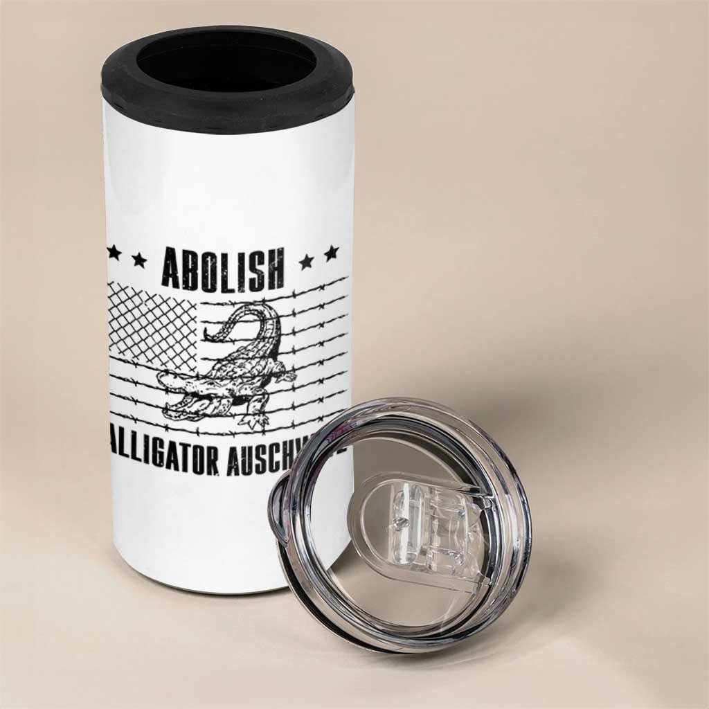 Abolish Alligator Prison 4 in 1 Can Cooler Tumbler Stop Alcatraz Sace Everglades - Wonder Print Shop
