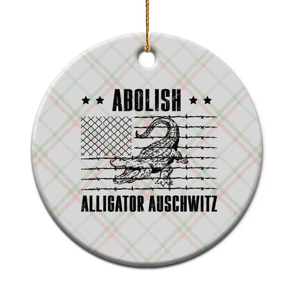 Abolish Alligator Prison Ceramic Ornament Stop Alcatraz Sace Everglades - Wonder Print Shop