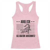 Abolish Alligator Prison Racerback Tank Top Stop Alcatraz Sace Everglades - Wonder Print Shop
