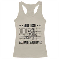 Abolish Alligator Prison Racerback Tank Top Stop Alcatraz Sace Everglades - Wonder Print Shop