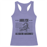 Abolish Alligator Prison Racerback Tank Top Stop Alcatraz Sace Everglades - Wonder Print Shop