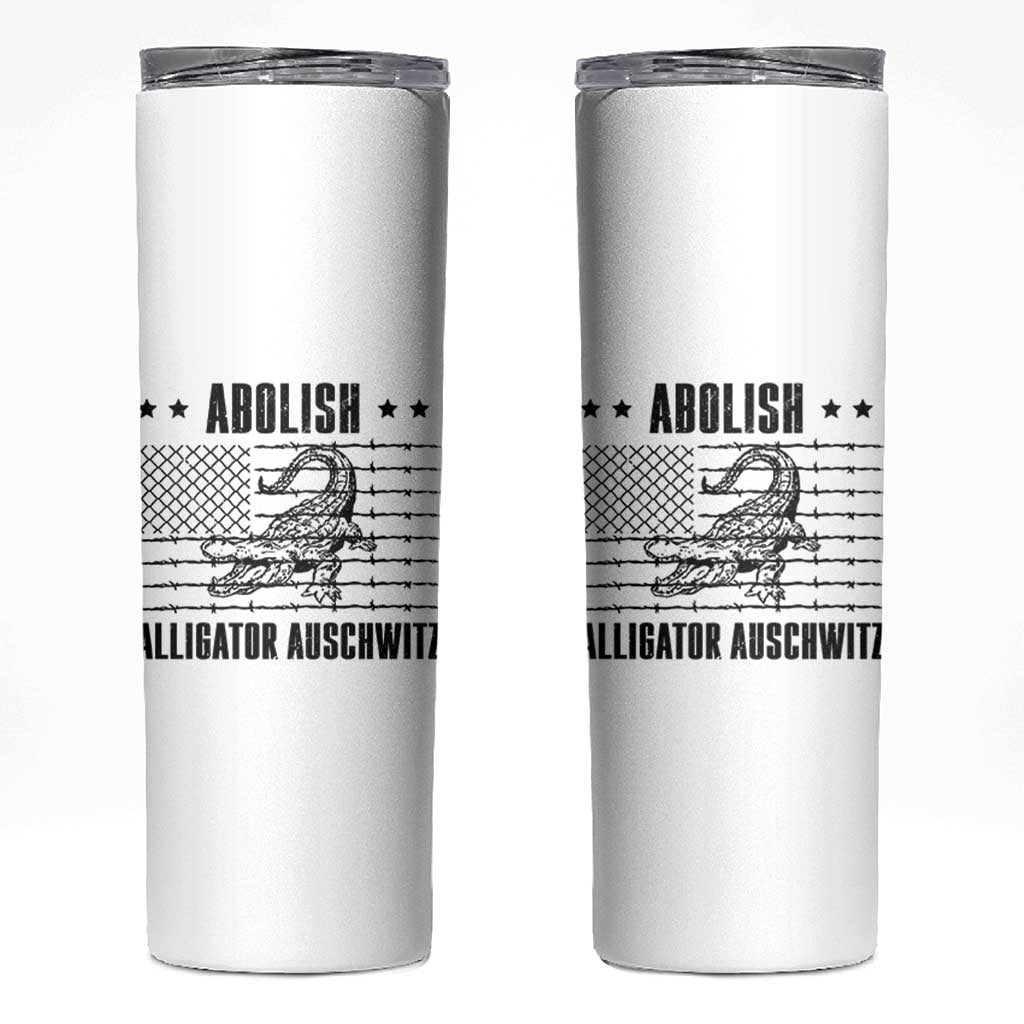 Abolish Alligator Prison Skinny Tumbler Stop Alcatraz Sace Everglades - Wonder Print Shop