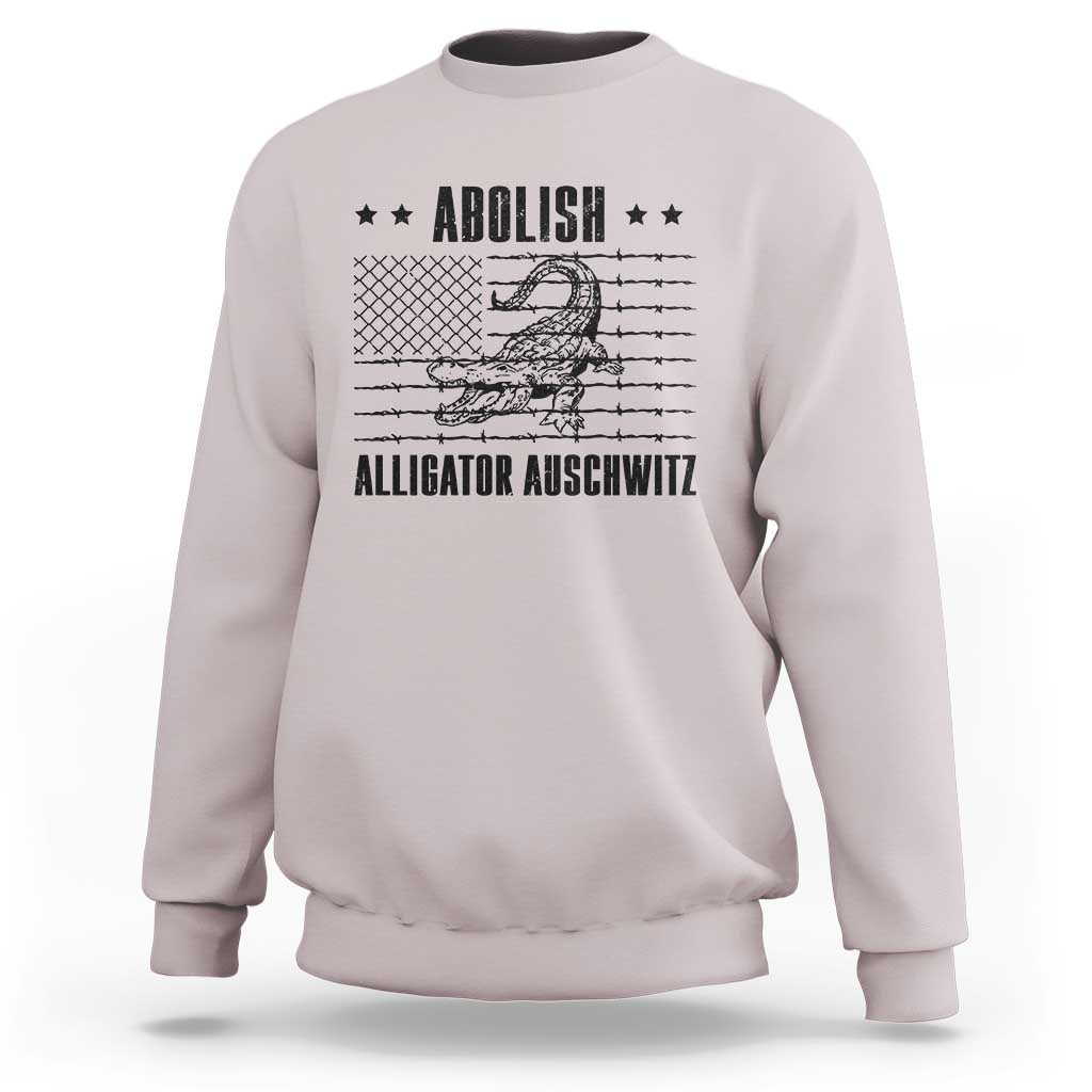 Abolish Alligator Prison Sweatshirt Stop Alcatraz Sace Everglades - Wonder Print Shop