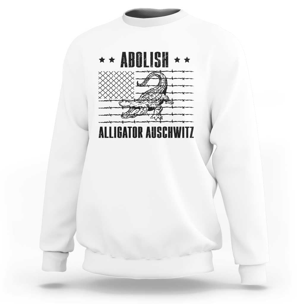 Abolish Alligator Prison Sweatshirt Stop Alcatraz Sace Everglades - Wonder Print Shop