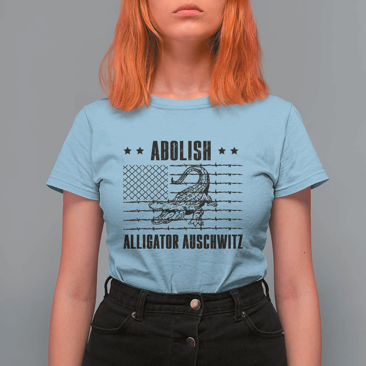 Abolish Alligator Prison T Shirt For Women Stop Alcatraz Sace Everglades - Wonder Print Shop