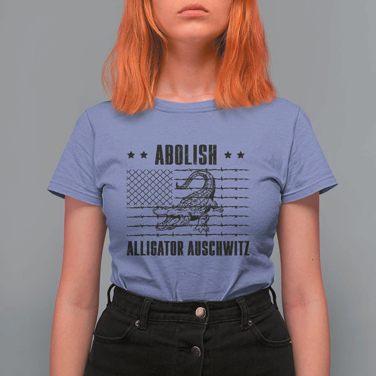Abolish Alligator Prison T Shirt For Women Stop Alcatraz Sace Everglades - Wonder Print Shop