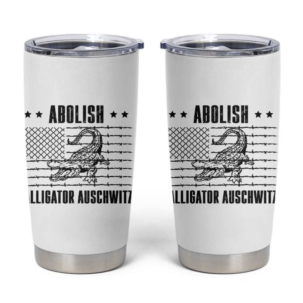 Abolish Alligator Prison Tumbler Cup Stop Alcatraz Sace Everglades - Wonder Print Shop