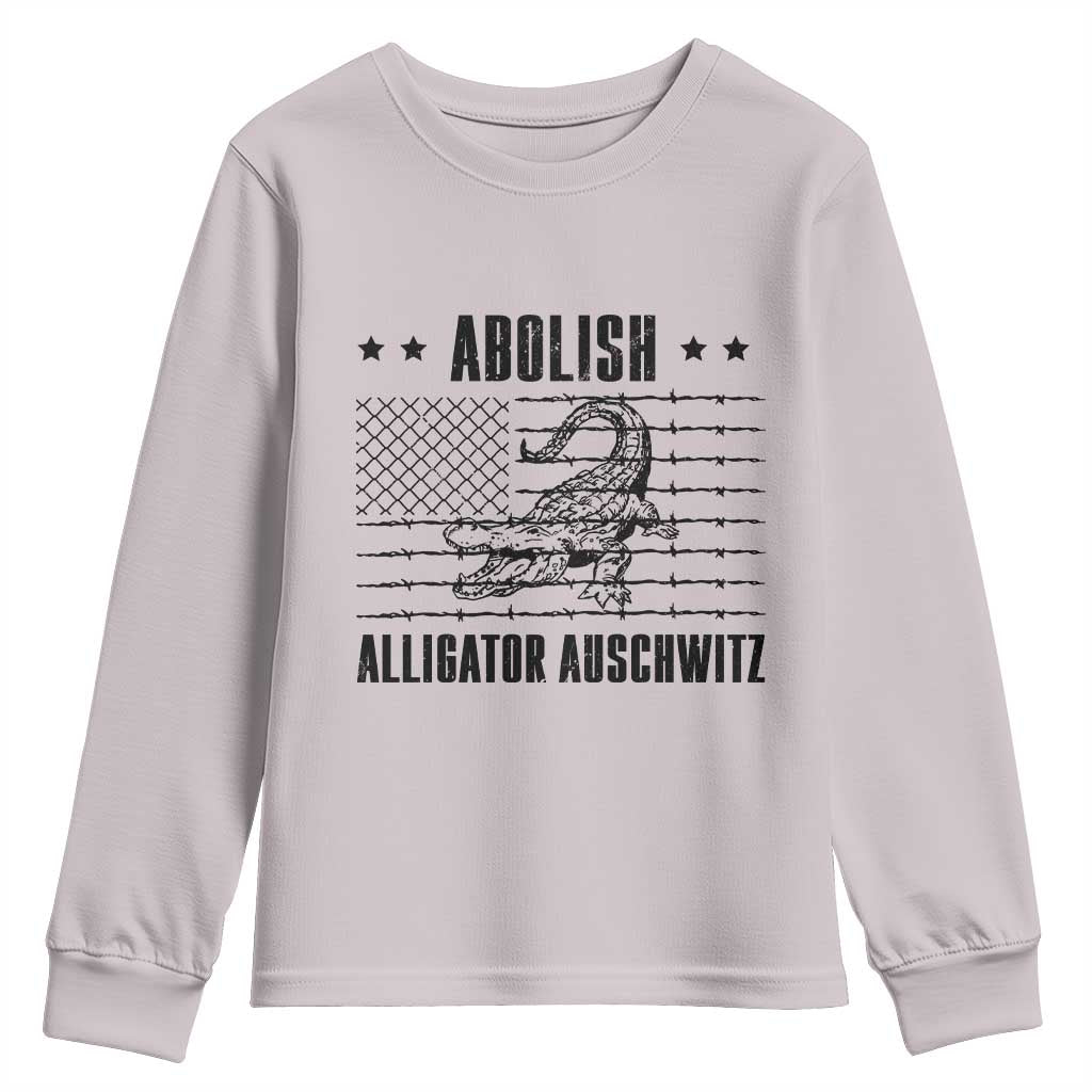 Abolish Alligator Prison Youth Sweatshirt Stop Alcatraz Sace Everglades - Wonder Print Shop