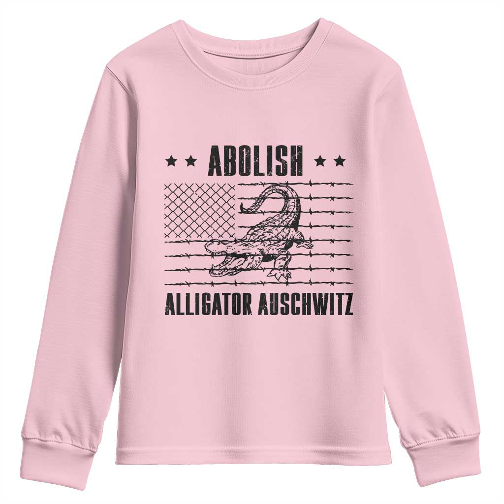 Abolish Alligator Prison Youth Sweatshirt Stop Alcatraz Sace Everglades - Wonder Print Shop