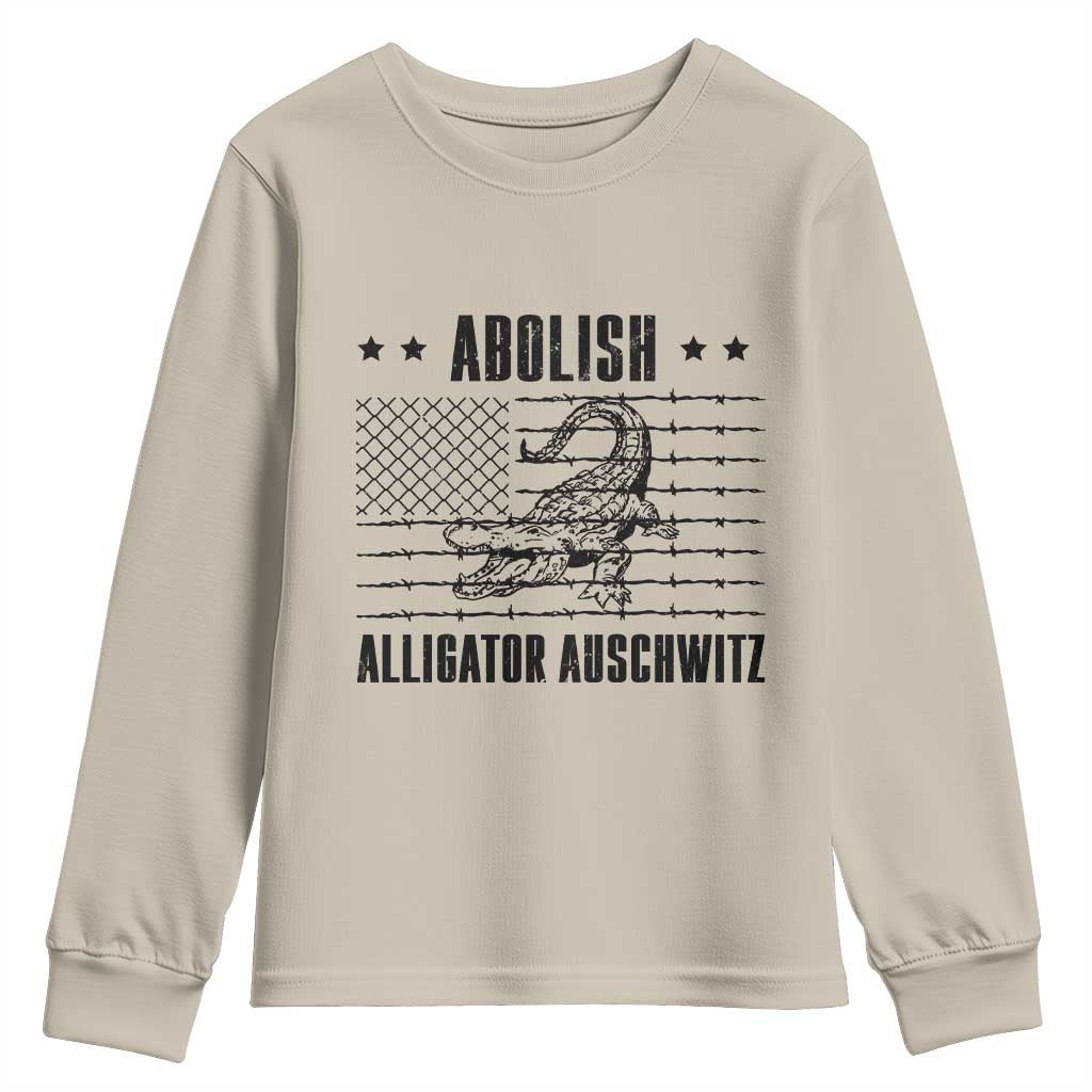 Abolish Alligator Prison Youth Sweatshirt Stop Alcatraz Sace Everglades - Wonder Print Shop