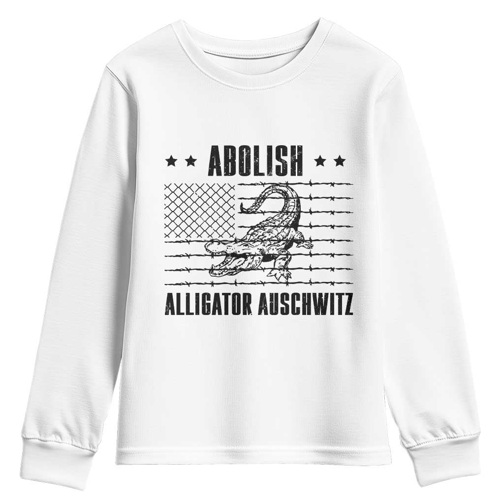 Abolish Alligator Prison Youth Sweatshirt Stop Alcatraz Sace Everglades - Wonder Print Shop