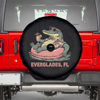 Funny Tropical Alligator Spare Tire Cover Everglades Florida FL Summer Vibe - Wonder Print Shop