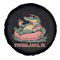 Funny Tropical Alligator Spare Tire Cover Everglades Florida FL Summer Vibe - Wonder Print Shop
