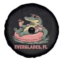 Funny Tropical Alligator Spare Tire Cover Everglades Florida FL Summer Vibe - Wonder Print Shop