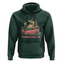 Funny Tropical Alligator Hoodie Everglades Florida FL Summer Vibe - Wonder Print Shop