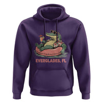 Funny Tropical Alligator Hoodie Everglades Florida FL Summer Vibe - Wonder Print Shop