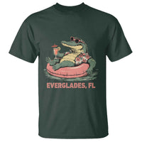 Funny Tropical Alligator T Shirt Everglades Florida FL Summer Vibe - Wonder Print Shop