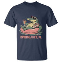 Funny Tropical Alligator T Shirt Everglades Florida FL Summer Vibe - Wonder Print Shop