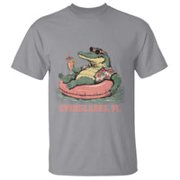 Funny Tropical Alligator T Shirt Everglades Florida FL Summer Vibe - Wonder Print Shop