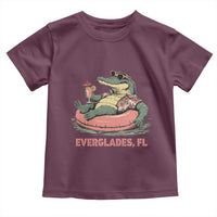 Funny Tropical Alligator Toddler T Shirt Everglades Florida FL Summer Vibe - Wonder Print Shop