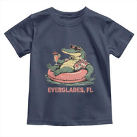 Funny Tropical Alligator Toddler T Shirt Everglades Florida FL Summer Vibe - Wonder Print Shop