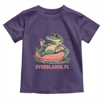 Funny Tropical Alligator Toddler T Shirt Everglades Florida FL Summer Vibe - Wonder Print Shop