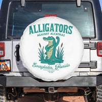 Alligators Against Alcatraz Spare Tire Cover Everglades Florida for Human Rights - Wonder Print Shop
