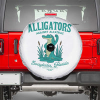 Alligators Against Alcatraz Spare Tire Cover Everglades Florida for Human Rights - Wonder Print Shop