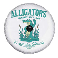 Alligators Against Alcatraz Spare Tire Cover Everglades Florida for Human Rights - Wonder Print Shop