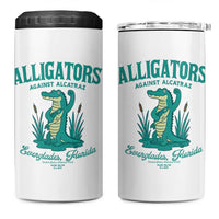 Alligators Against Alcatraz 4 in 1 Can Cooler Tumbler Everglades Florida for Human Rights - Wonder Print Shop