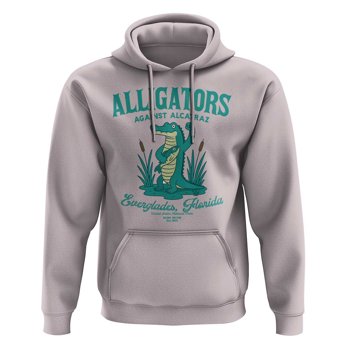 Alligators Against Alcatraz Hoodie Everglades Florida for Human Rights - Wonder Print Shop
