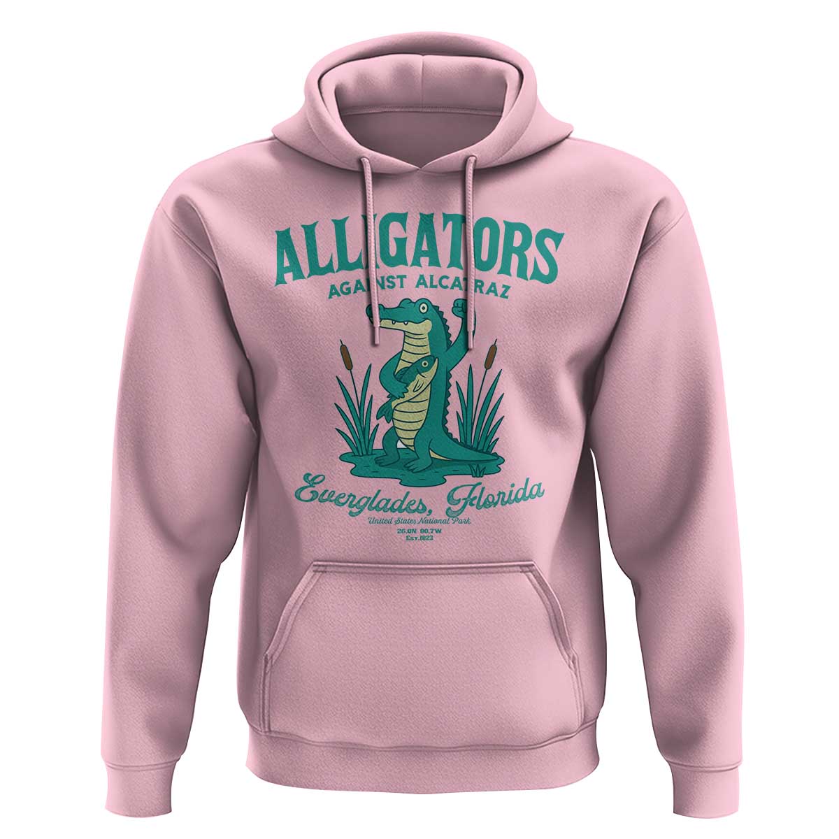 Alligators Against Alcatraz Hoodie Everglades Florida for Human Rights - Wonder Print Shop