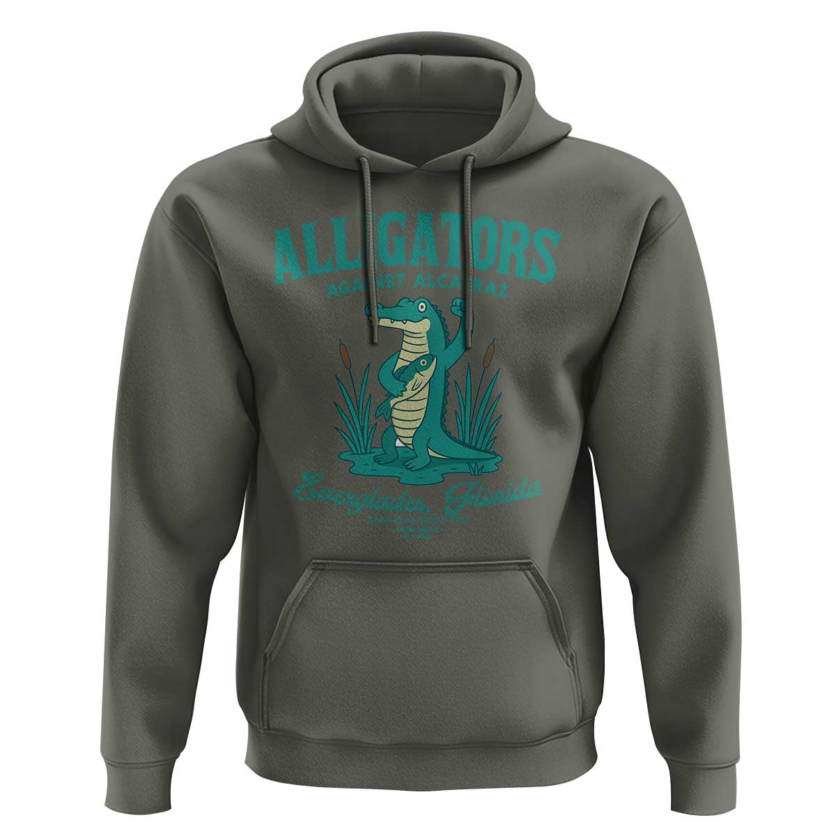 Alligators Against Alcatraz Hoodie Everglades Florida for Human Rights - Wonder Print Shop