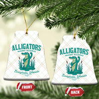 Alligators Against Alcatraz Ceramic Ornament Everglades Florida for Human Rights - Wonder Print Shop