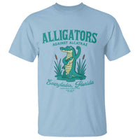Alligators Against Alcatraz T Shirt Everglades Florida for Human Rights - Wonder Print Shop