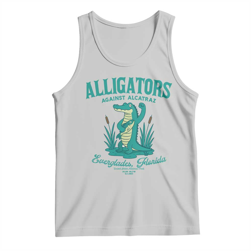 Alligators Against Alcatraz Tank Top Everglades Florida for Human Rights - Wonder Print Shop