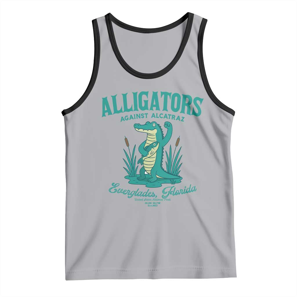 Alligators Against Alcatraz Tank Top Everglades Florida for Human Rights - Wonder Print Shop