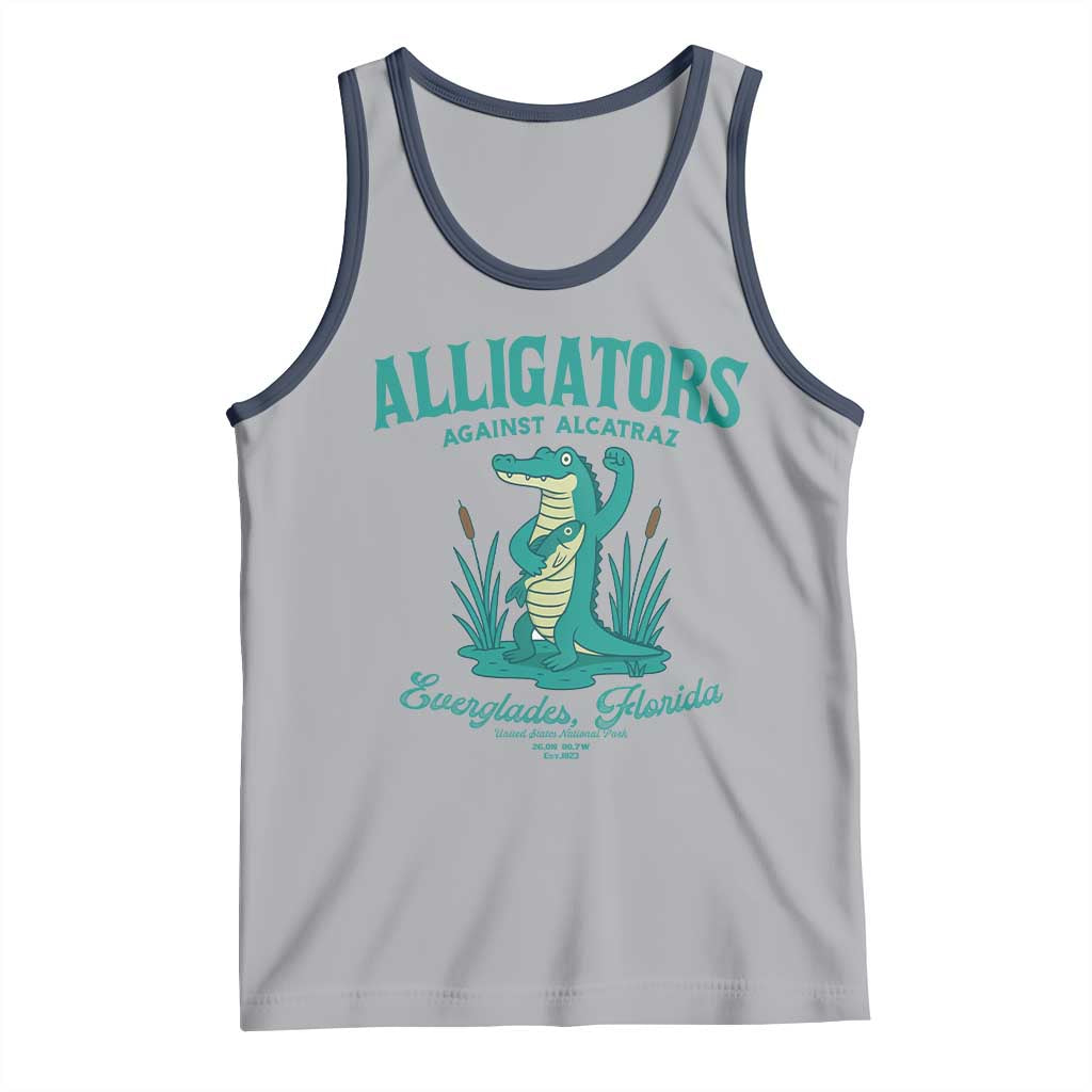 Alligators Against Alcatraz Tank Top Everglades Florida for Human Rights - Wonder Print Shop