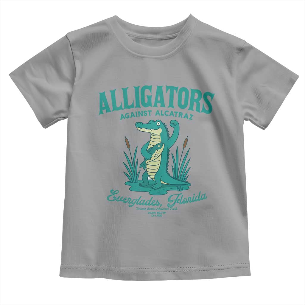 Alligators Against Alcatraz Toddler T Shirt Everglades Florida for Human Rights - Wonder Print Shop