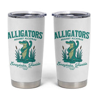 Alligators Against Alcatraz Tumbler Cup Everglades Florida for Human Rights - Wonder Print Shop