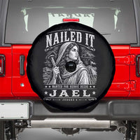 Nailed It Jael Judges 4 Old Testament Spare Tire Cover Funny Biblical Woodcut Christian Faith